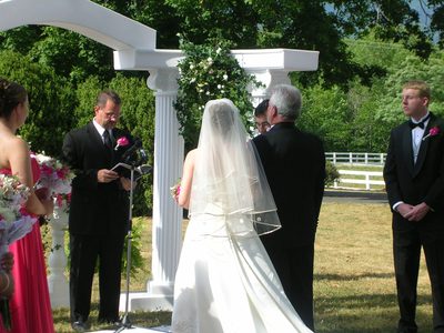 The wedding begins!